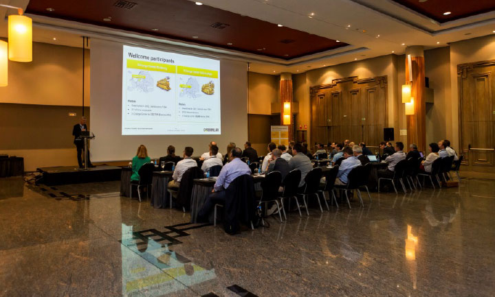 Uwe Sternstein, General Manager Service & Parts at Caterpillar Energy Solutions at the beginning of the Cat conference