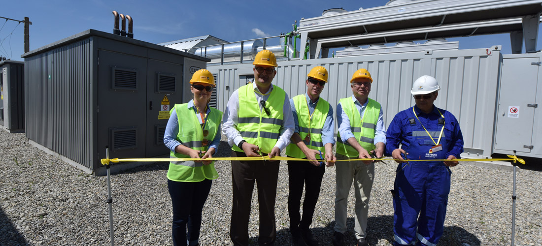 Kurt Vielhaber (second from left) with Eneria Romania at the inauguration ceremony of the CHP plant.