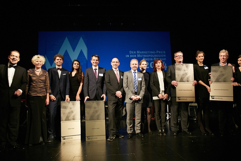 The winners during the awards presentation of the Marketing Prize 2014
