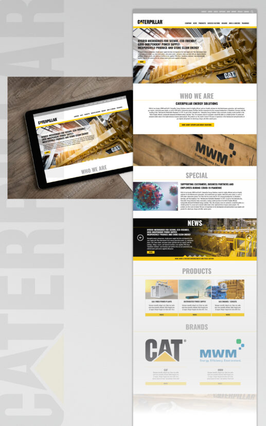 Caterpillar Energy Solutions Website