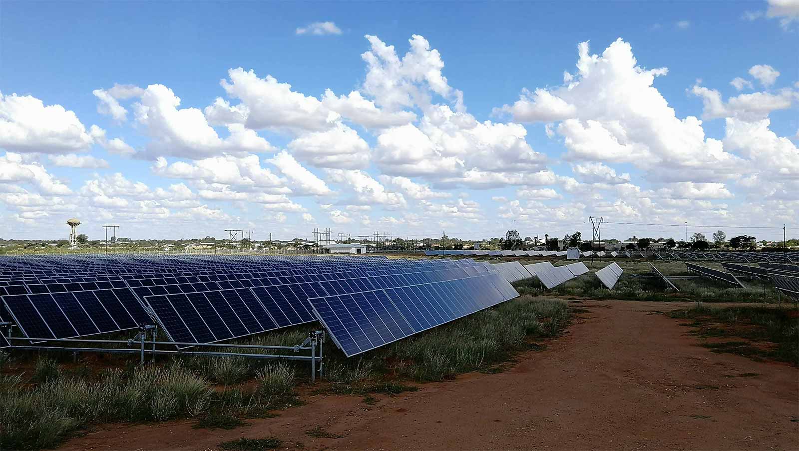 Solarmodule in Namibia