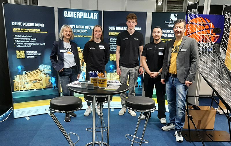 The exhibition team of Caterpillar Energy Solutions was pleased about the many interesting conversations with the visitors to the 