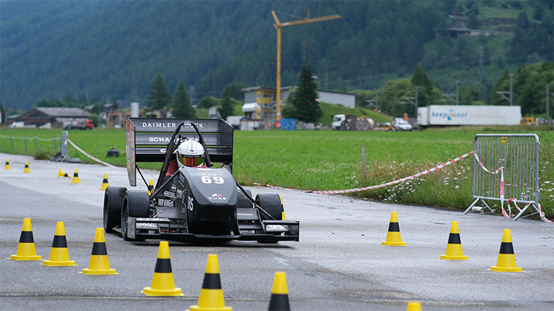 This season, the CURE Mannheim Formula Student team used its custom-designed "Rennate" racing car to compete against student teams in three international races.