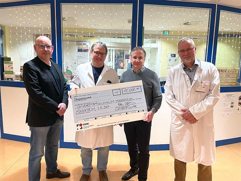 Caterpillar Energy Solutions Donates €15,000 to Pediatric Oncology Unit of University Medical Center Mannheim